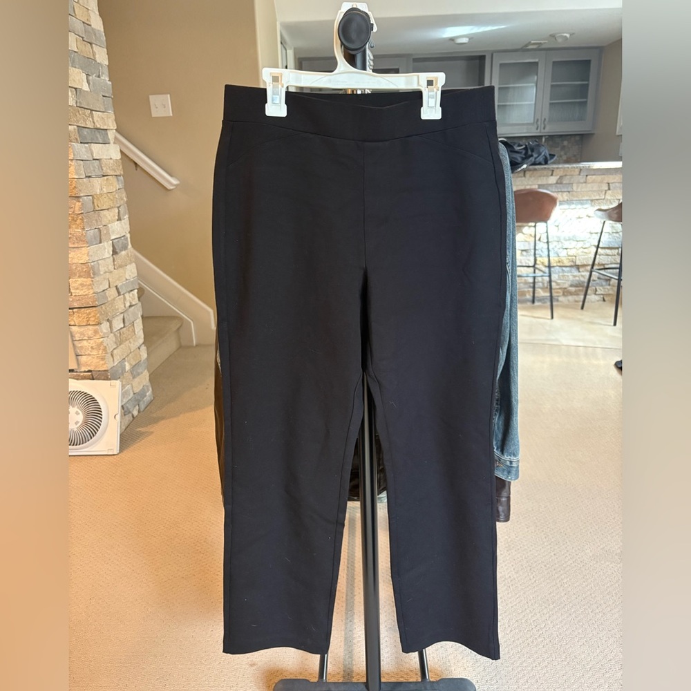Michael Kors Black Wide Leg Trousers w/ Elastic Waistband